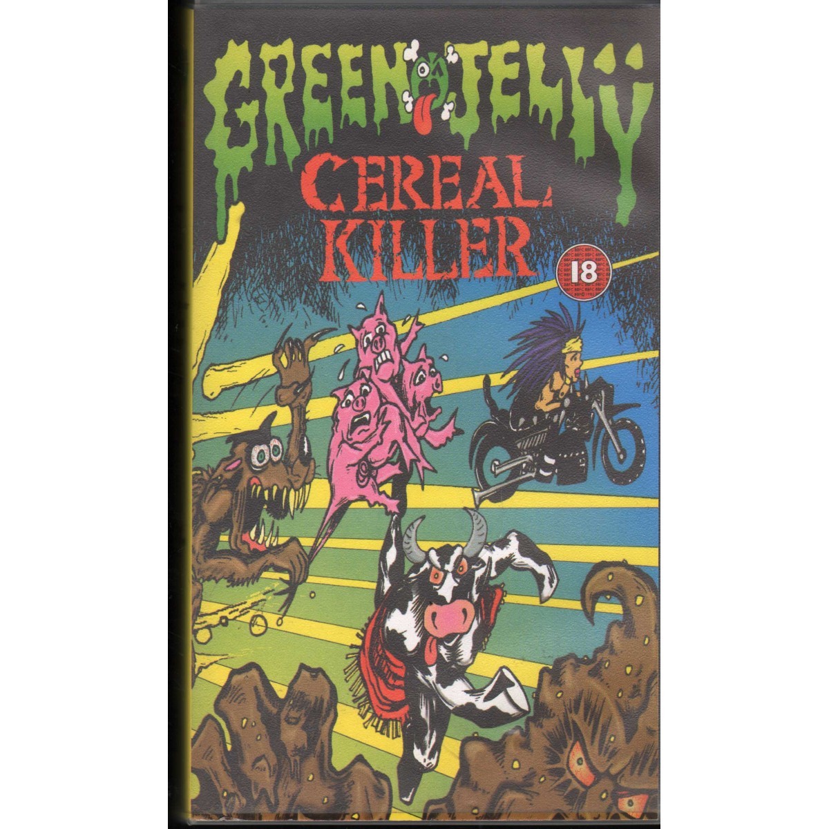 Green Jelly VHS Cereal Killer BMG Video – 72445110363 New