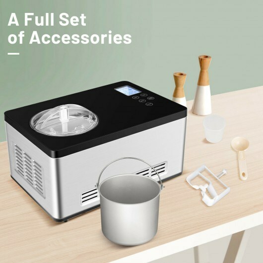 2.1 Quart Ice Cream Maker with LCD Timer Control