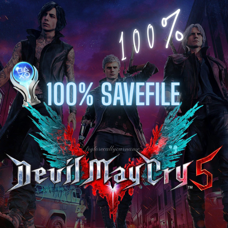 DEVIL MAY CRY 5 SPECIAL EDITION PS4/PS5 100% SAVEFILE, MAX RED ORBS, ALL S RANKS