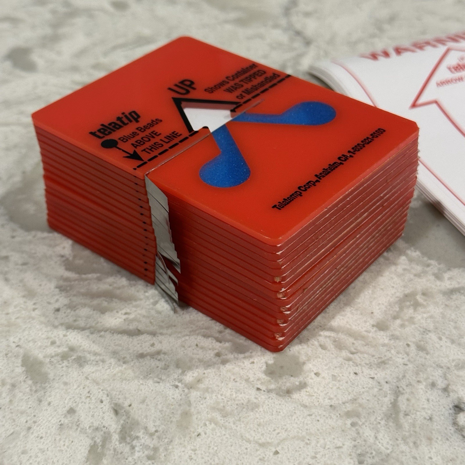 Telatip Tipping Indicator Safety Shipping Labels for Containers Fragile Cargo-16