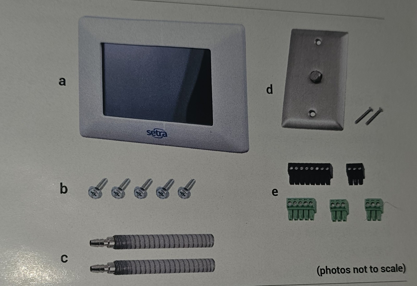 3 Setra Touchscreen Programmable Thermostat,pressure sensors Rectangular Plastic