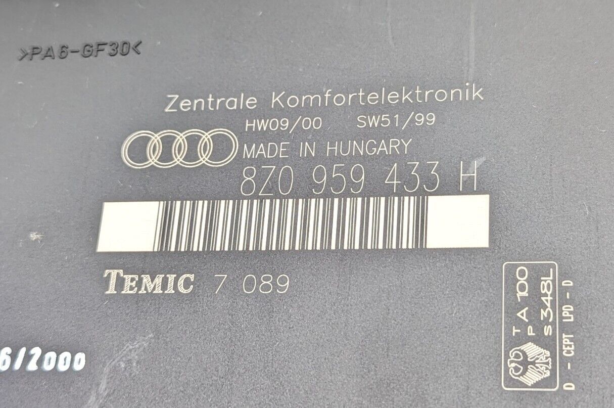 Comfort Module Audi A2 8Z0959433H