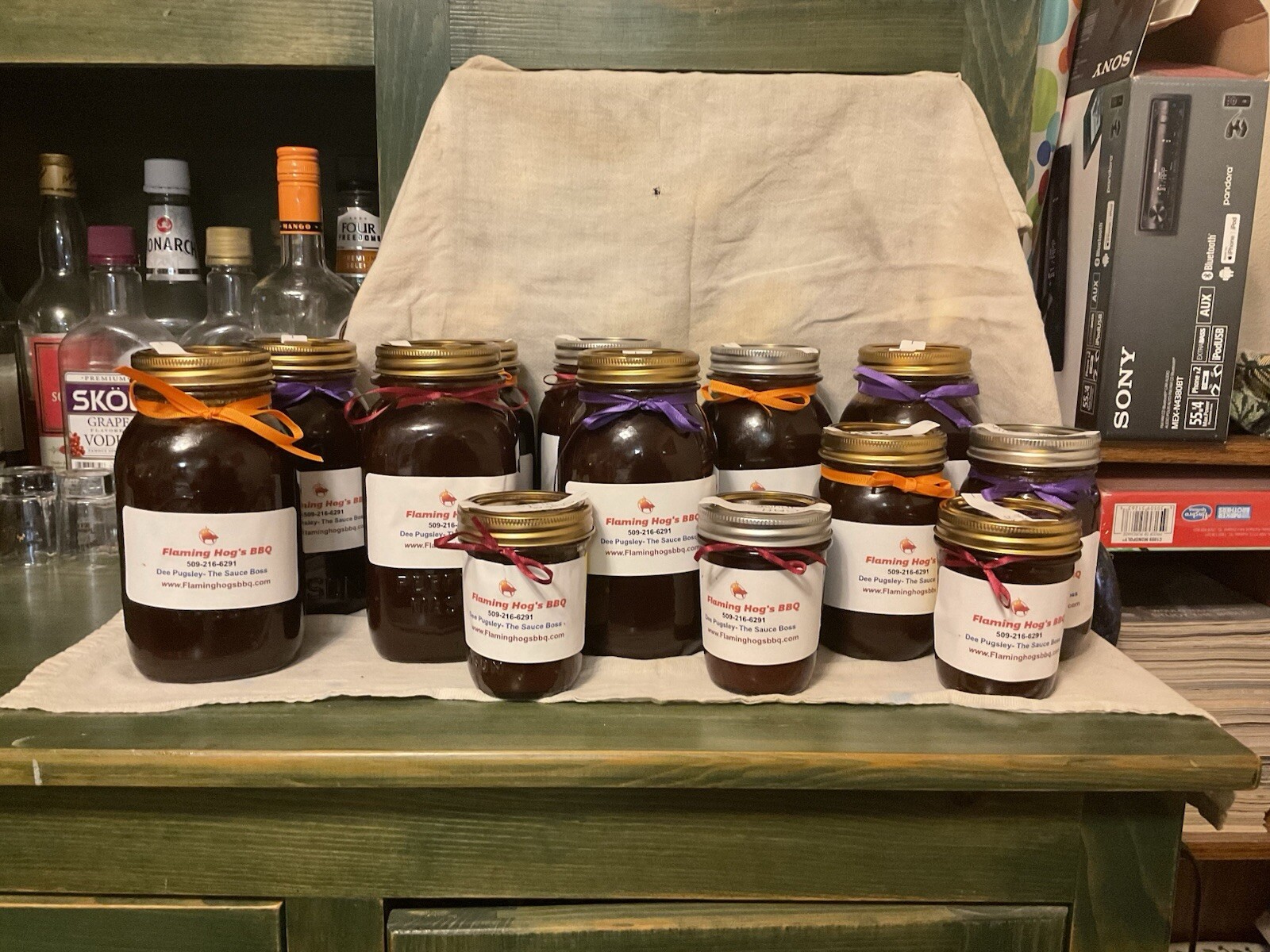 Flaming Hogs BBQ Sauce, Homemade All Natural Texas Cajun Style BBQ Sauce