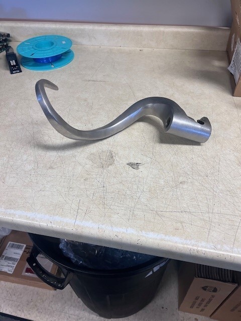 30 QT SST “ED” DOUGH HOOK