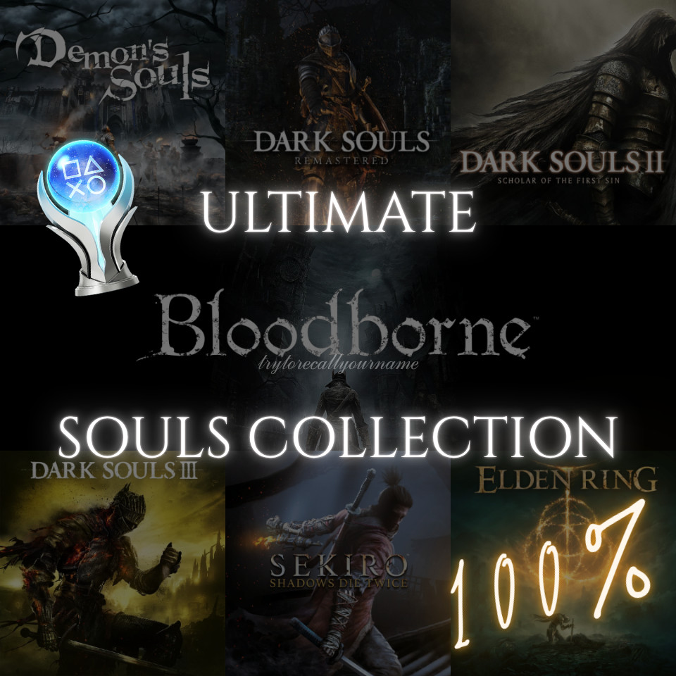 ALL SOULSBORNE/FROMSOFTWARE GAMES PS4/PS5 Platinum Trophy Service FAST | SAFE
