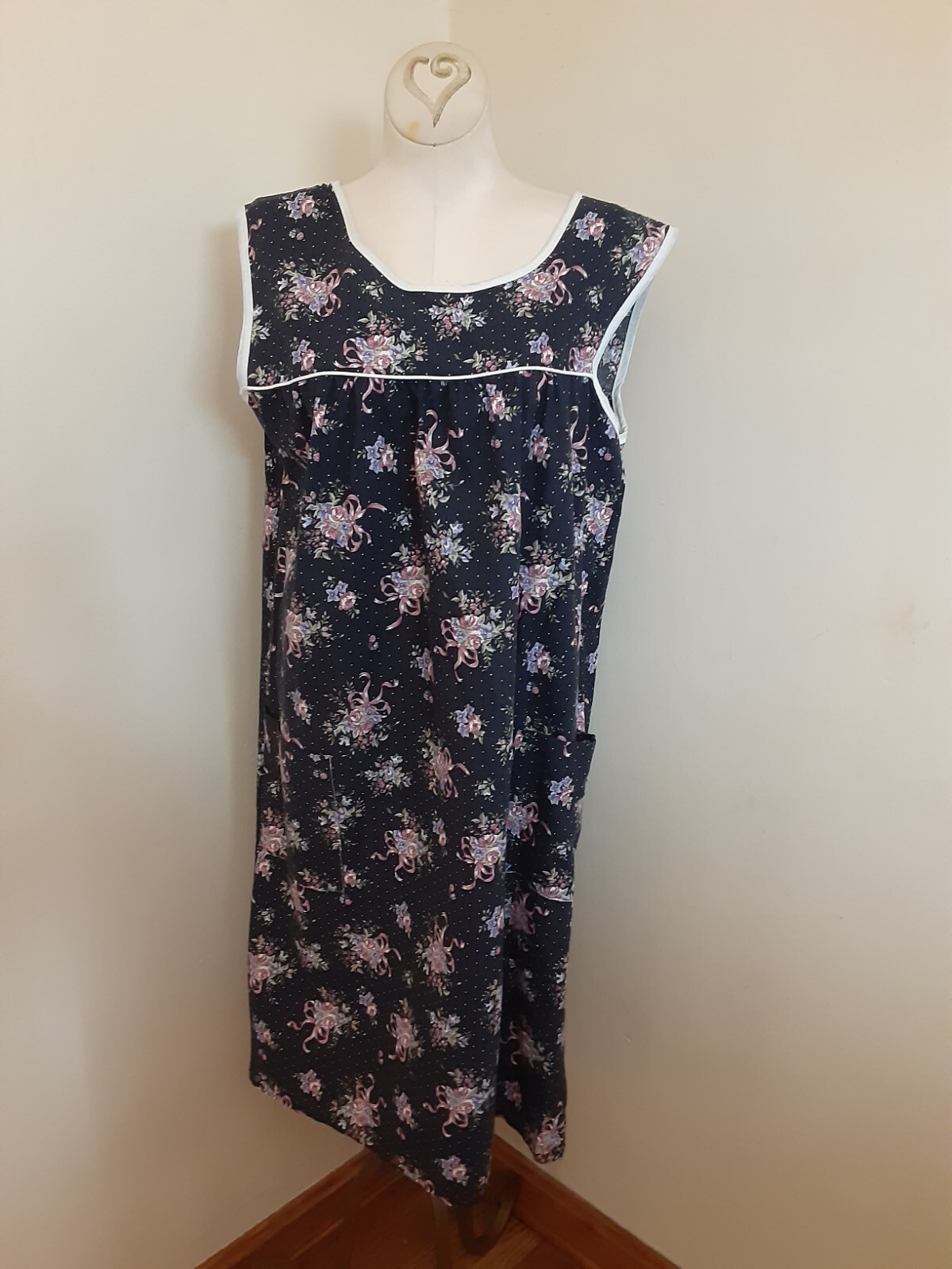 Vintage Village Inn Fashions House Dress Muu Muu Sleepwear Lounge Dress Duster 2