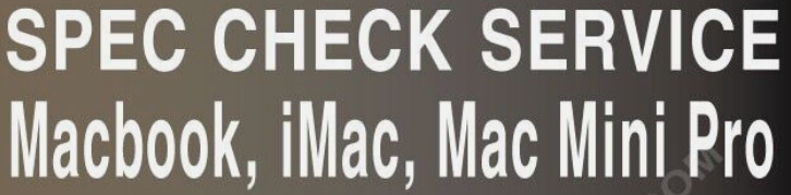 APPLE Macbook iMac Mac Mini Ipad Info Check Service CHECK PHOTO SAMPLE