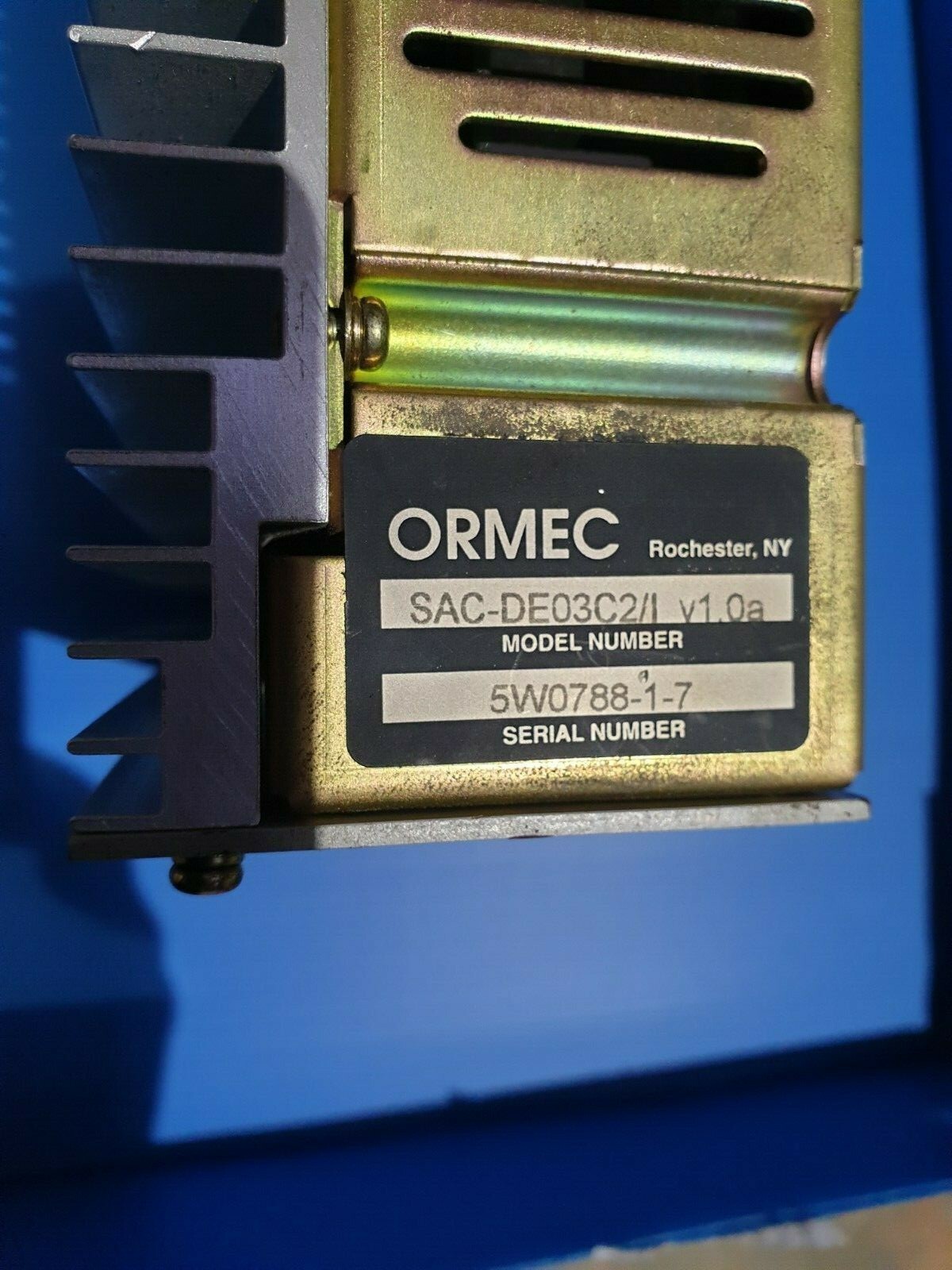ORMEC SAC-DE03C2/I V1.0A DE Series AC Servo Drive (TROLLEYF.2)