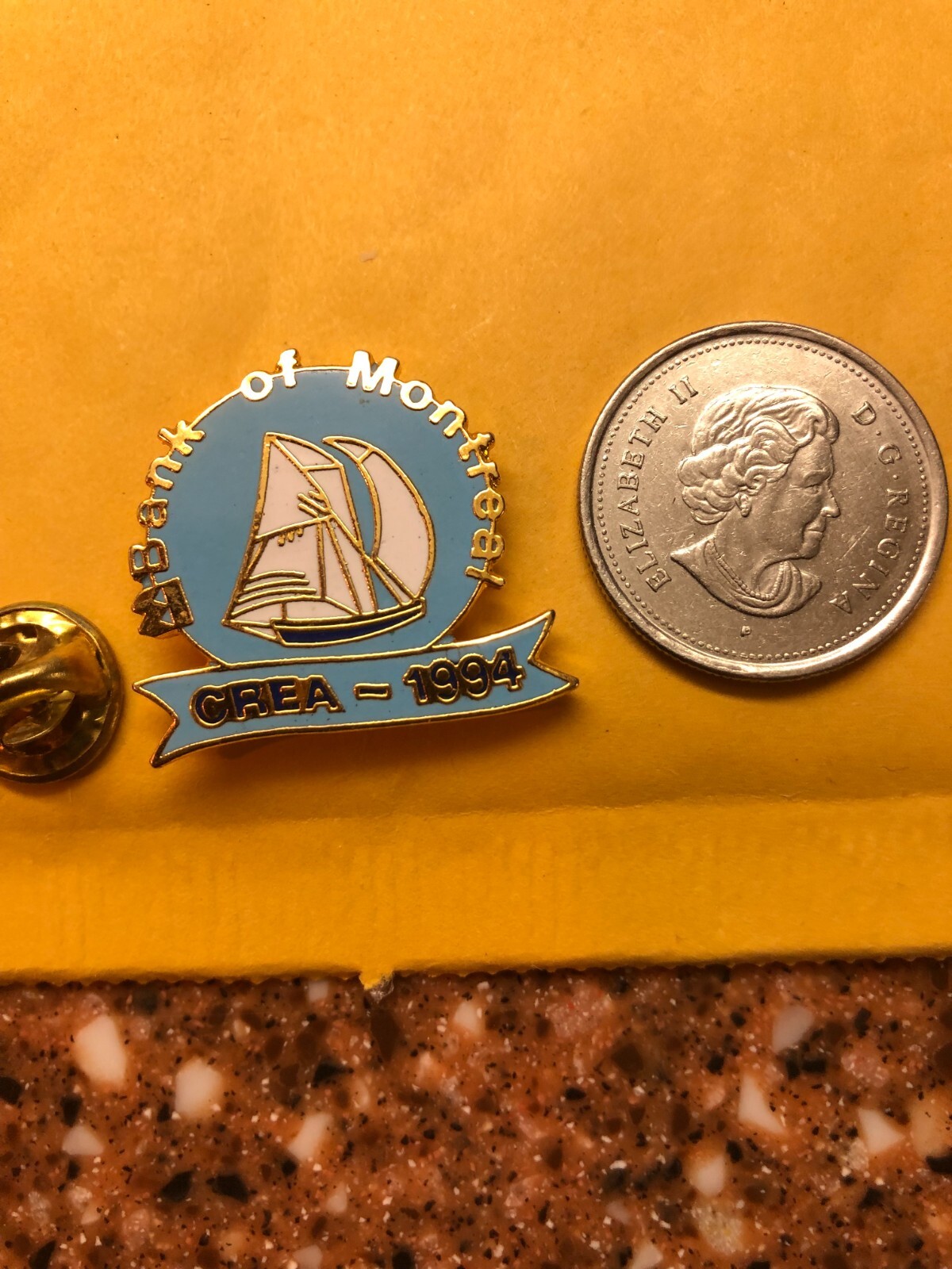 BANK OF MONTREAL CREA – 1994 ADVERTISING LAPEL PIN (Nova Scotia)