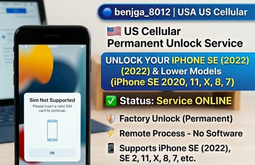 🔵 benjga_8012 | USA US Cellular Permanent Unlock Service