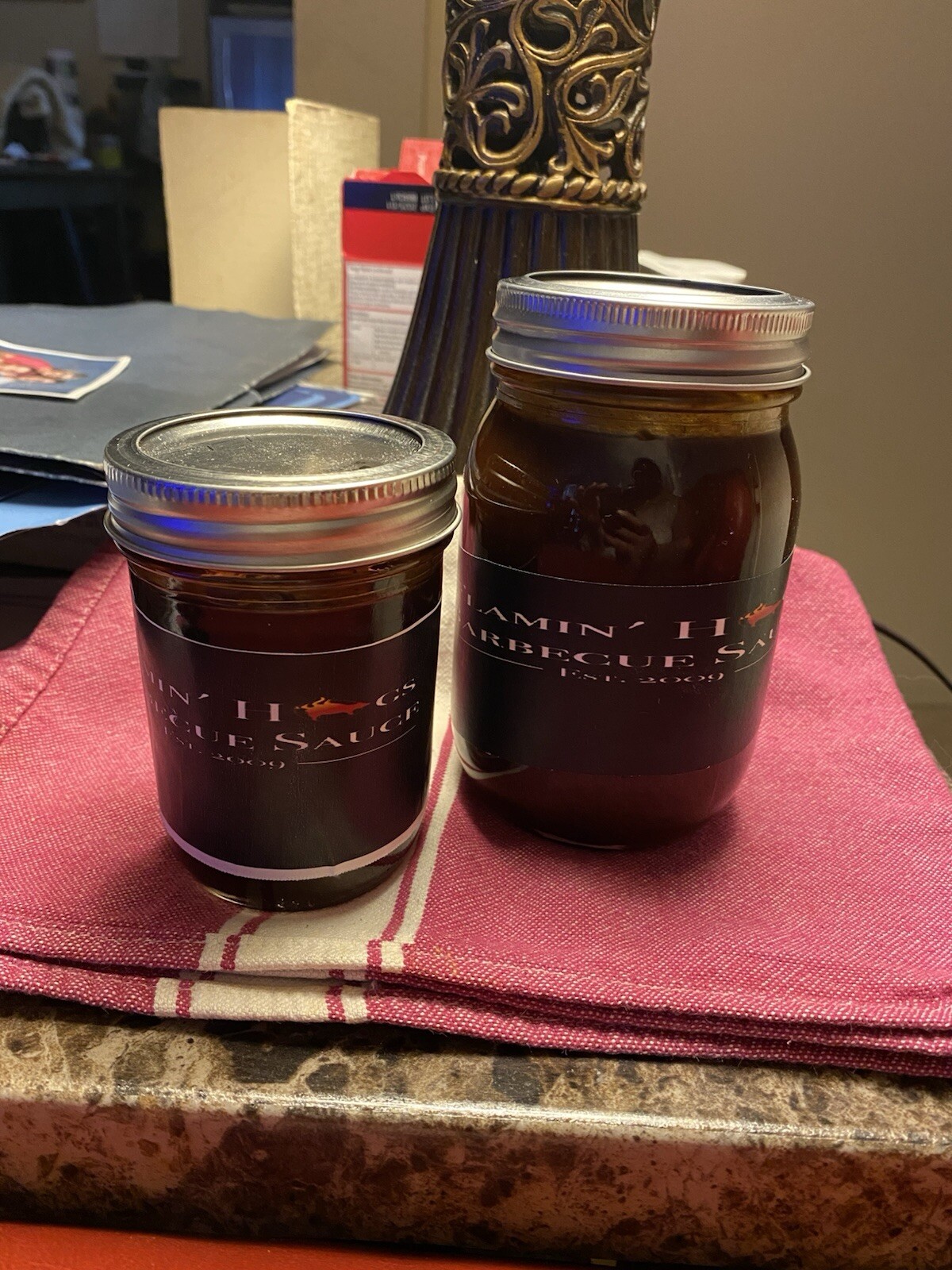 Flaming Hogs BBQ Sauce, Homemade All Natural Texas Cajun Style BBQ Sauce