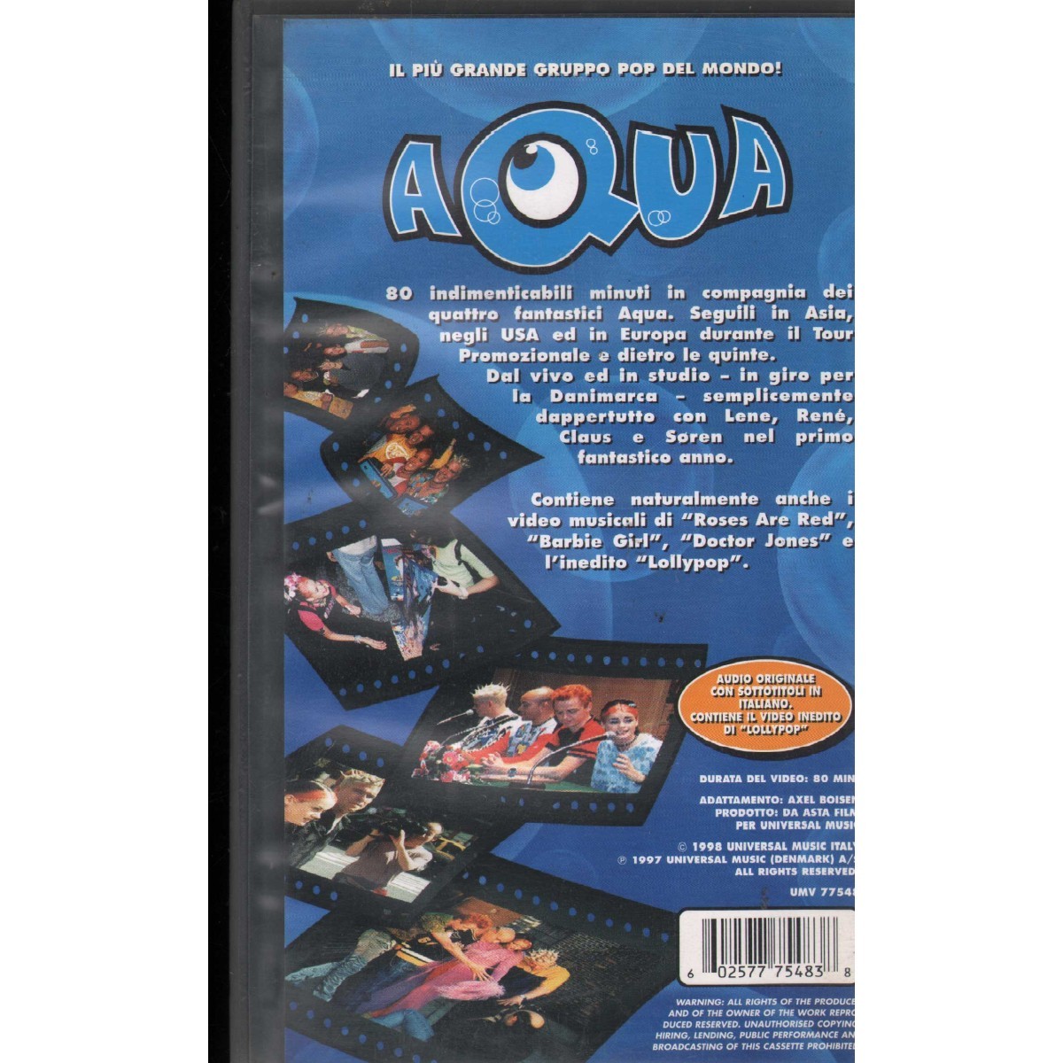 Aqua VHS Around The World Universal Music – UMV77548 New