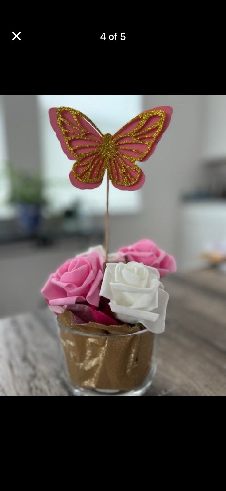 Glass Base Center Piece For Party Decoration