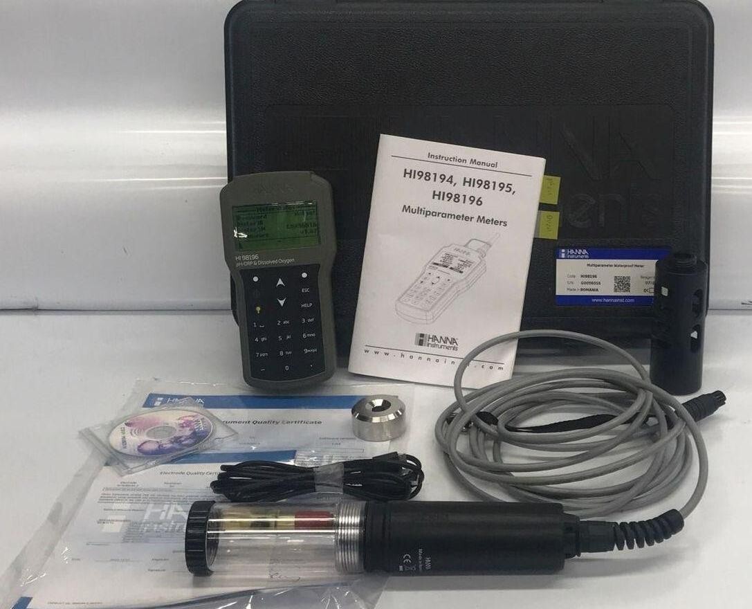 Hanna HI98196 Multiparameter pH/ORP/DO/Pressure/Temp. Waterproof Meter