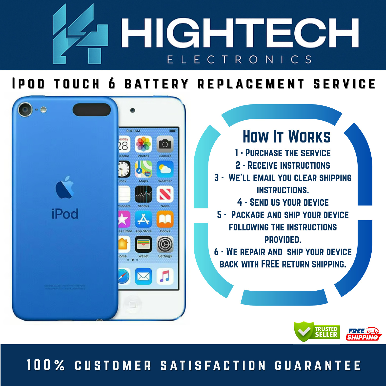 iPod Touch 6 Battery Replacement Service Repair