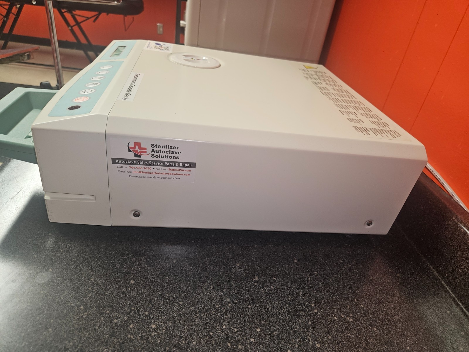 scican STATIM 2000 refurbished with cassette and waste bottle