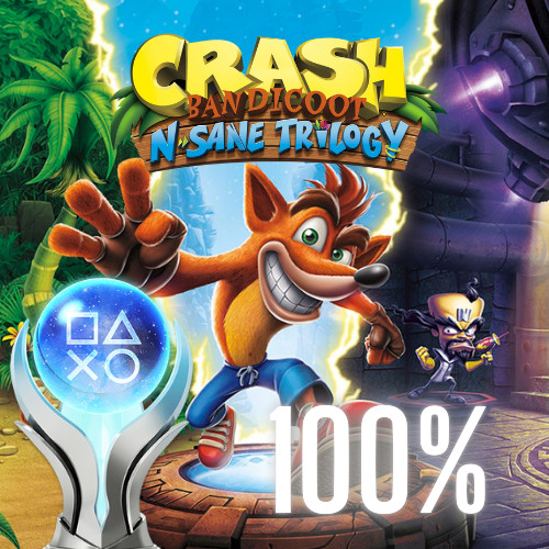 Crash Bandicoot N. Sane Trilogy PS4/PS5 Platinum Trophy Service ( LEGIT )
