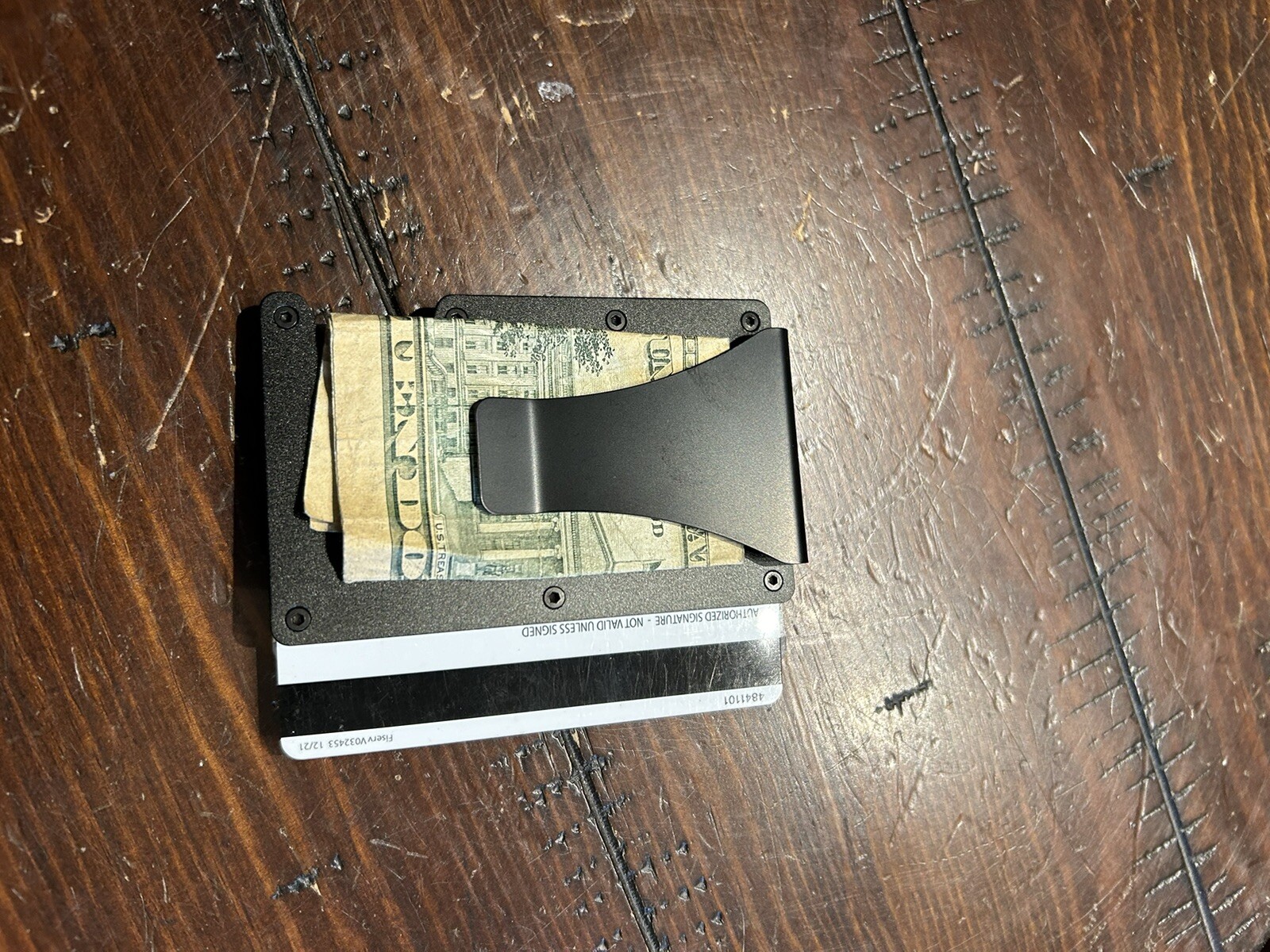 Custom Wildlife Aluminum RFID Blocking Wallet Proudly Engraved in the USA.