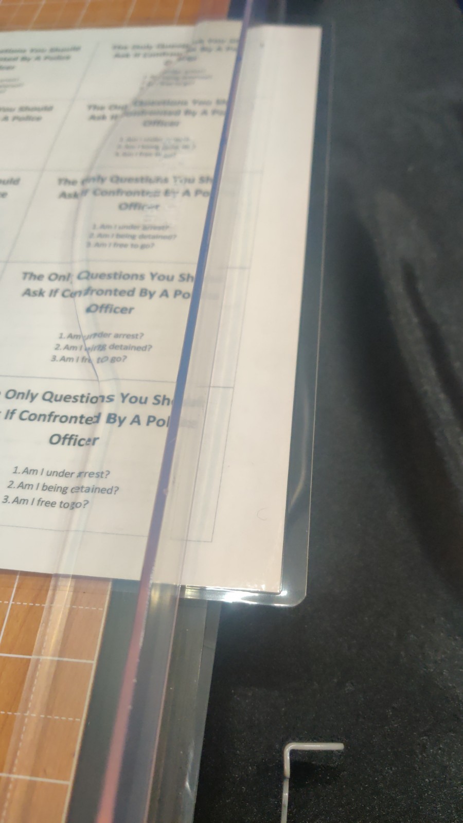 Police Stop Know Your Rights Card – Bill of Rights – Do Not Answer Any Questions