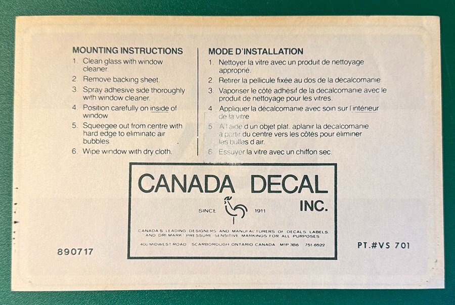 VISA CREDIT CARD – VINTAGE ORIGINAL VINYL DECAL STICKER