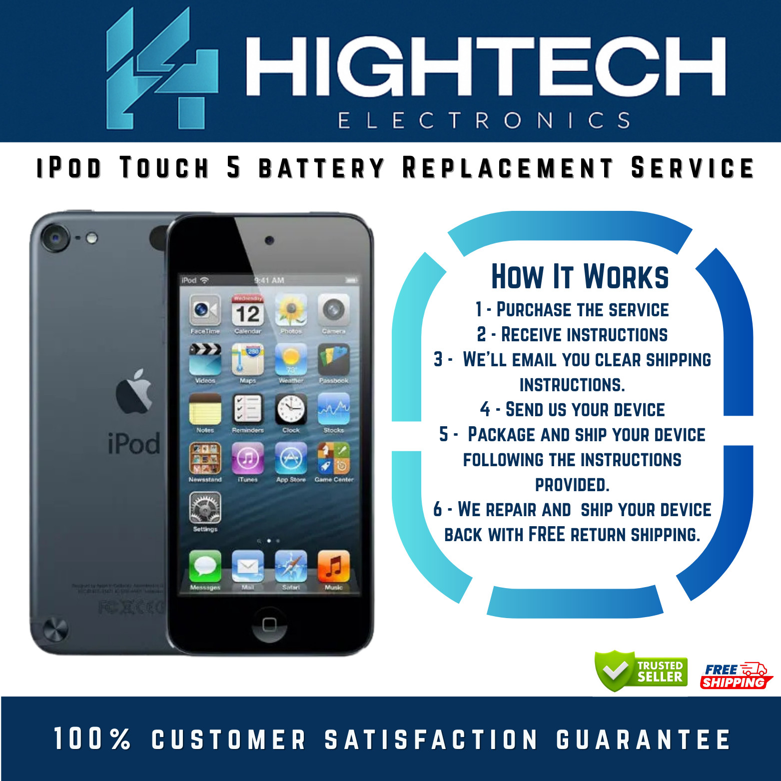 iPod Touch 5 5th 5G Battery Replacement Service Repair