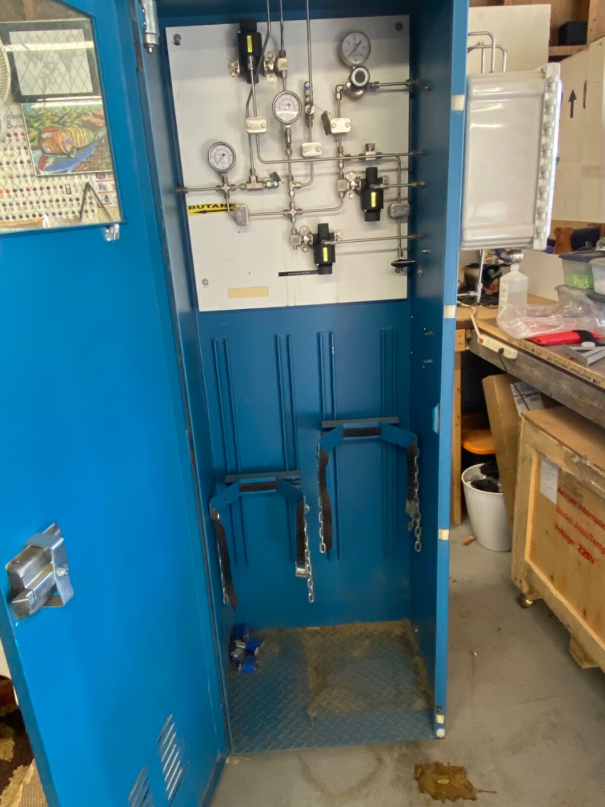Swagelok LPG/ Butane/ Propane hydrocarbon gas cabinet for extraction BHO