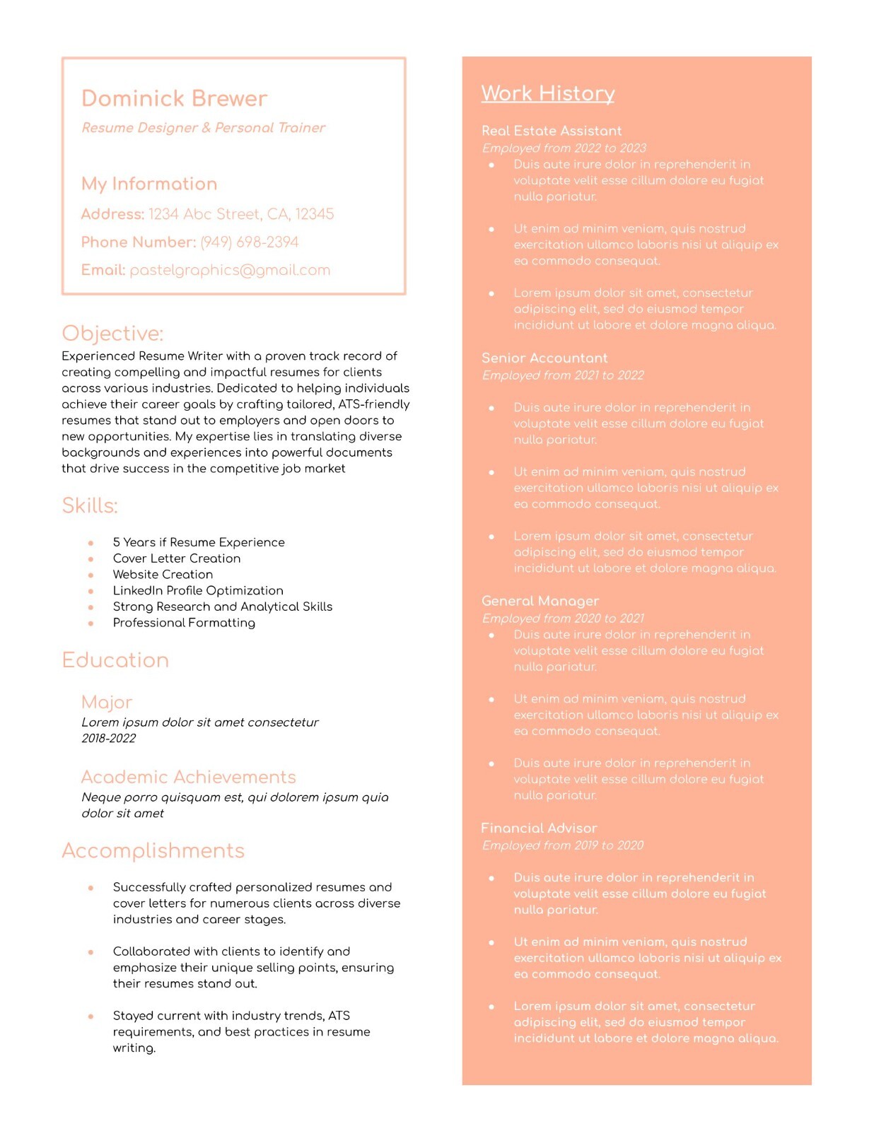 Professional resume writing services, Cover letter, LinkedIn