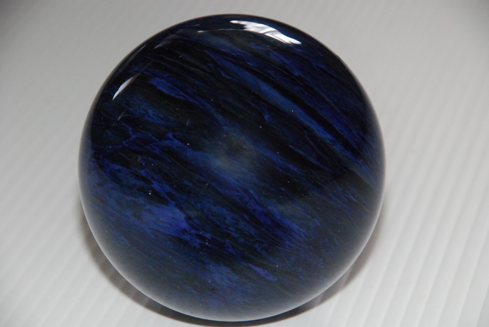 Dark Blue Mystic Sphere 75mm Dragon Pattern Orb Unique Spiritual Art Ball From J