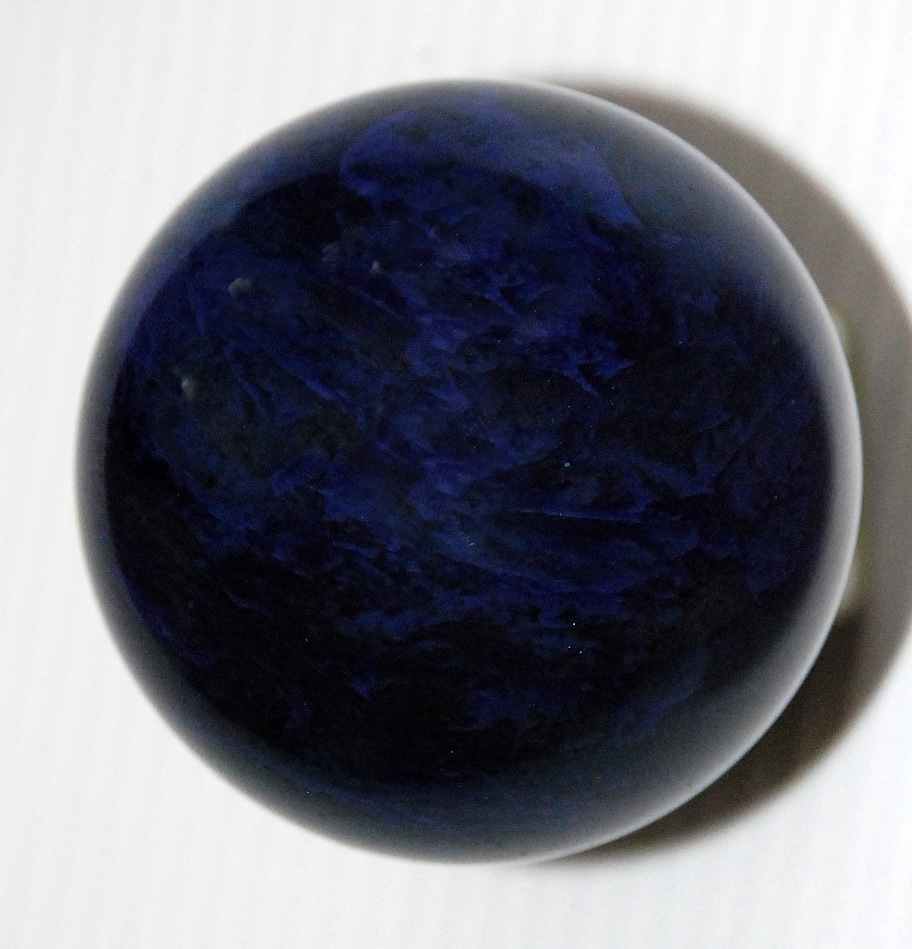 Dark Blue Mystic Sphere 75mm Dragon Pattern Orb Unique Spiritual Art Ball From J