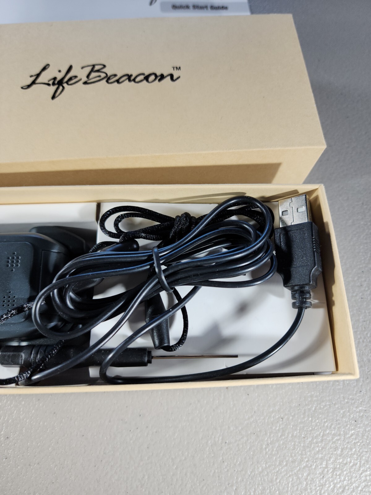 Life Beacon Fall Detection Alert Pendant Black, Brand New, Need Subscription