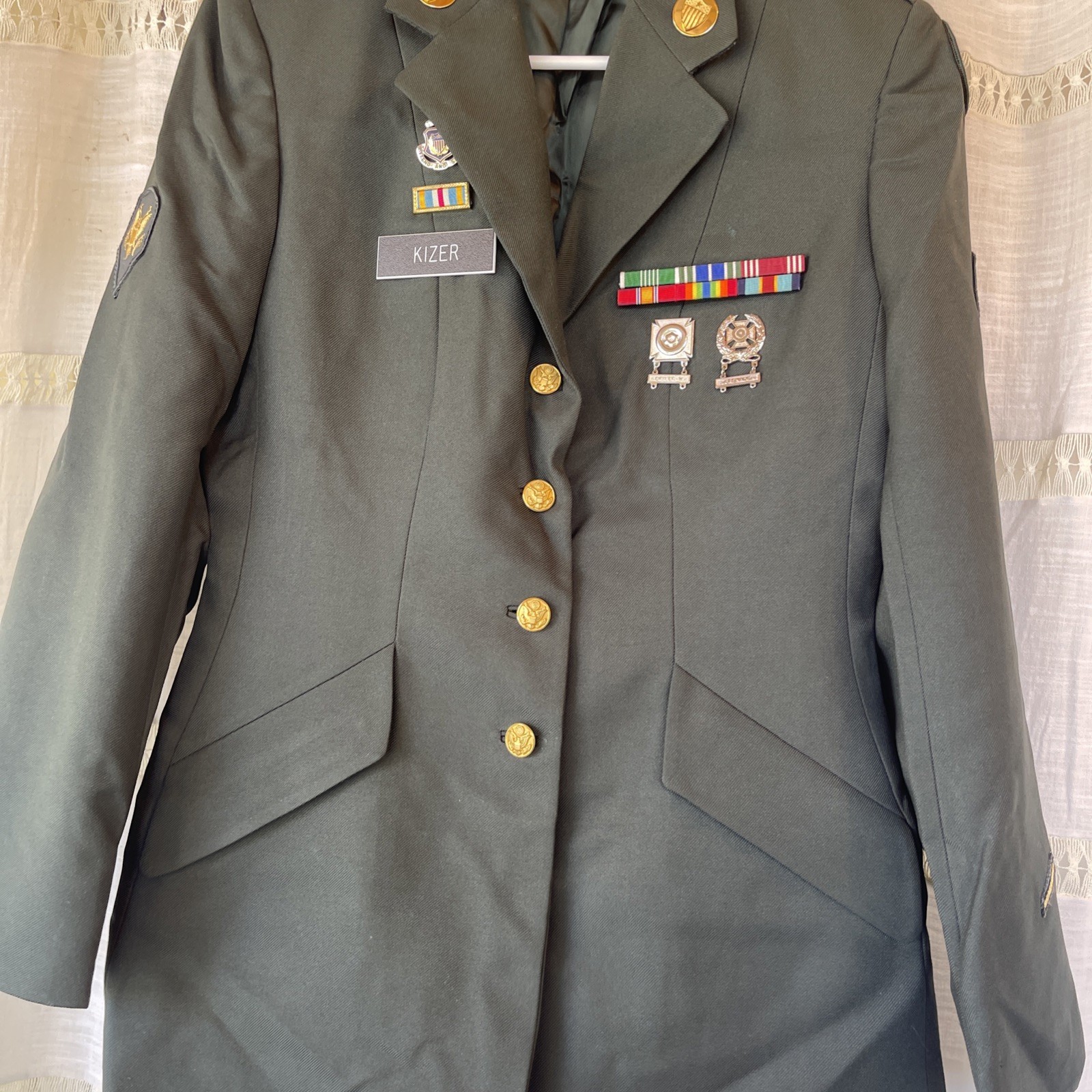 US Army Green Dress Service Uniform size 14 Patriot Classic Coat