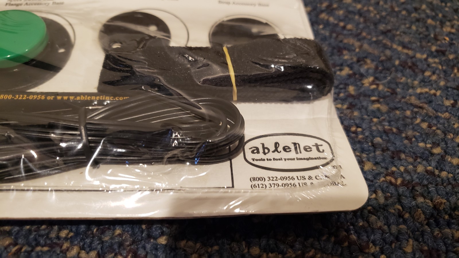 AbleNet Inc Specs Switch Green Button Switch Setup for Wheelchairs