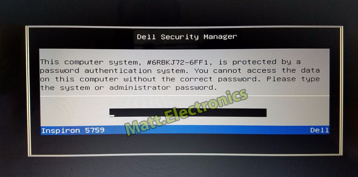 🔓Dell Bios Password with: BF97, 1F5A, 6FF1, 1F66, 1D3B, 2A7B, D35B, 595B