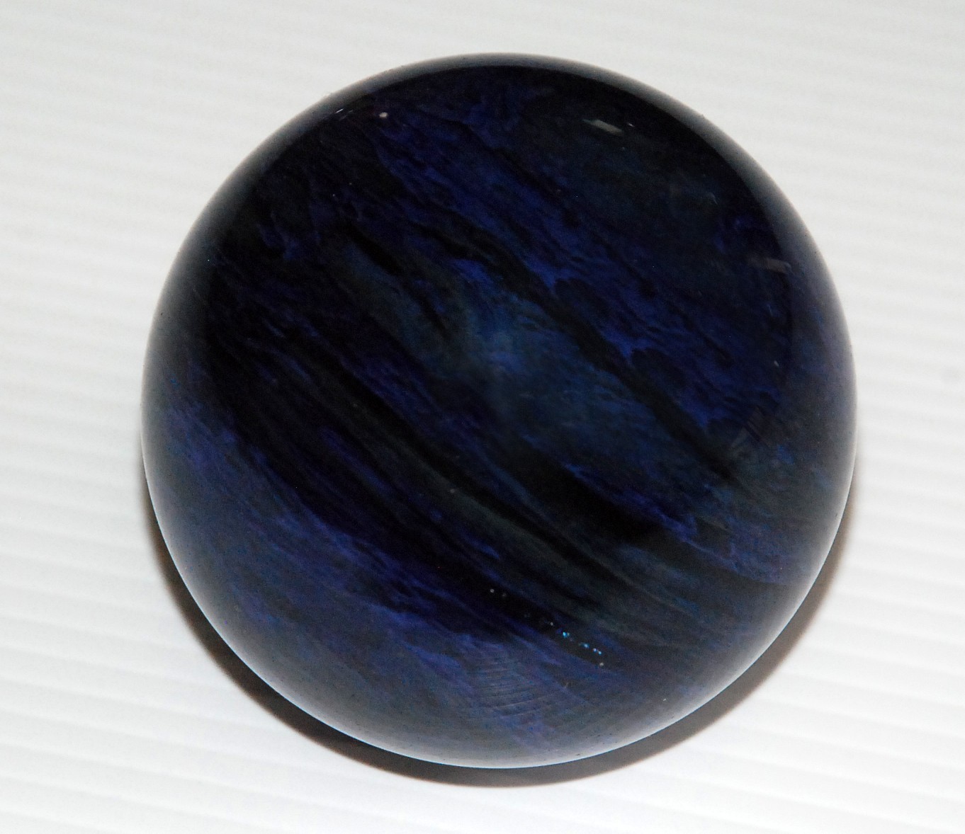 Dark Blue Mystic Sphere 75mm Dragon Pattern Orb Unique Spiritual Art Ball From J