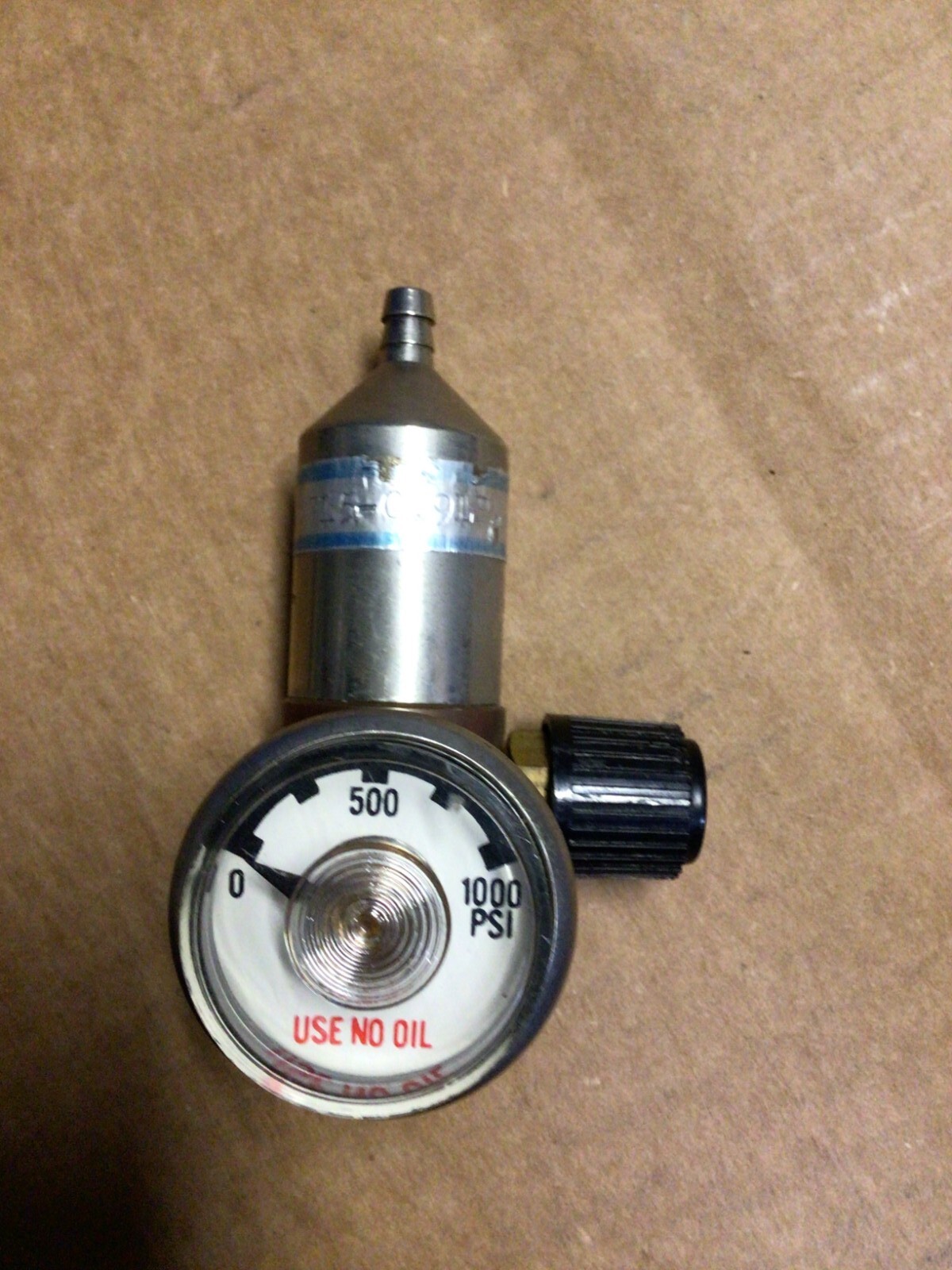 INDUSTRIAL SCIENTIFIC Gas Regulator SMALL GAUGE/HIGH PRESSURE 1000 PSI
