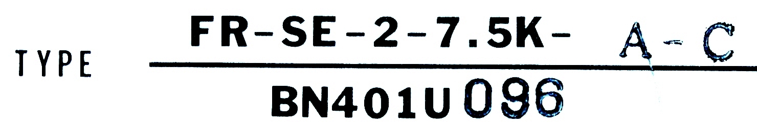 Mitsubishi Drives-AC Spindle FR-SE-2-7.5K-A-C *REPAIR EVALUATION ONLY* [PZJ]