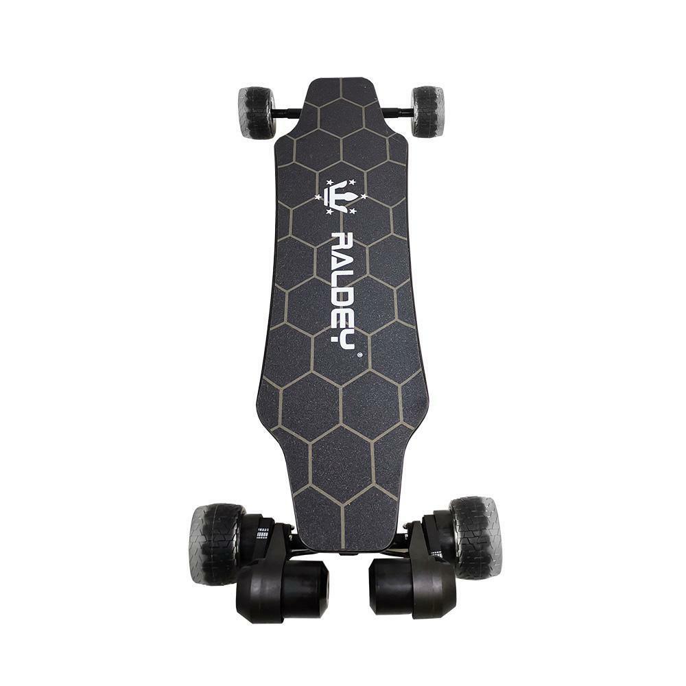 RALDEY Electric Skateboard All Terrain Longboards with Remote,28MPH Top Speed,15