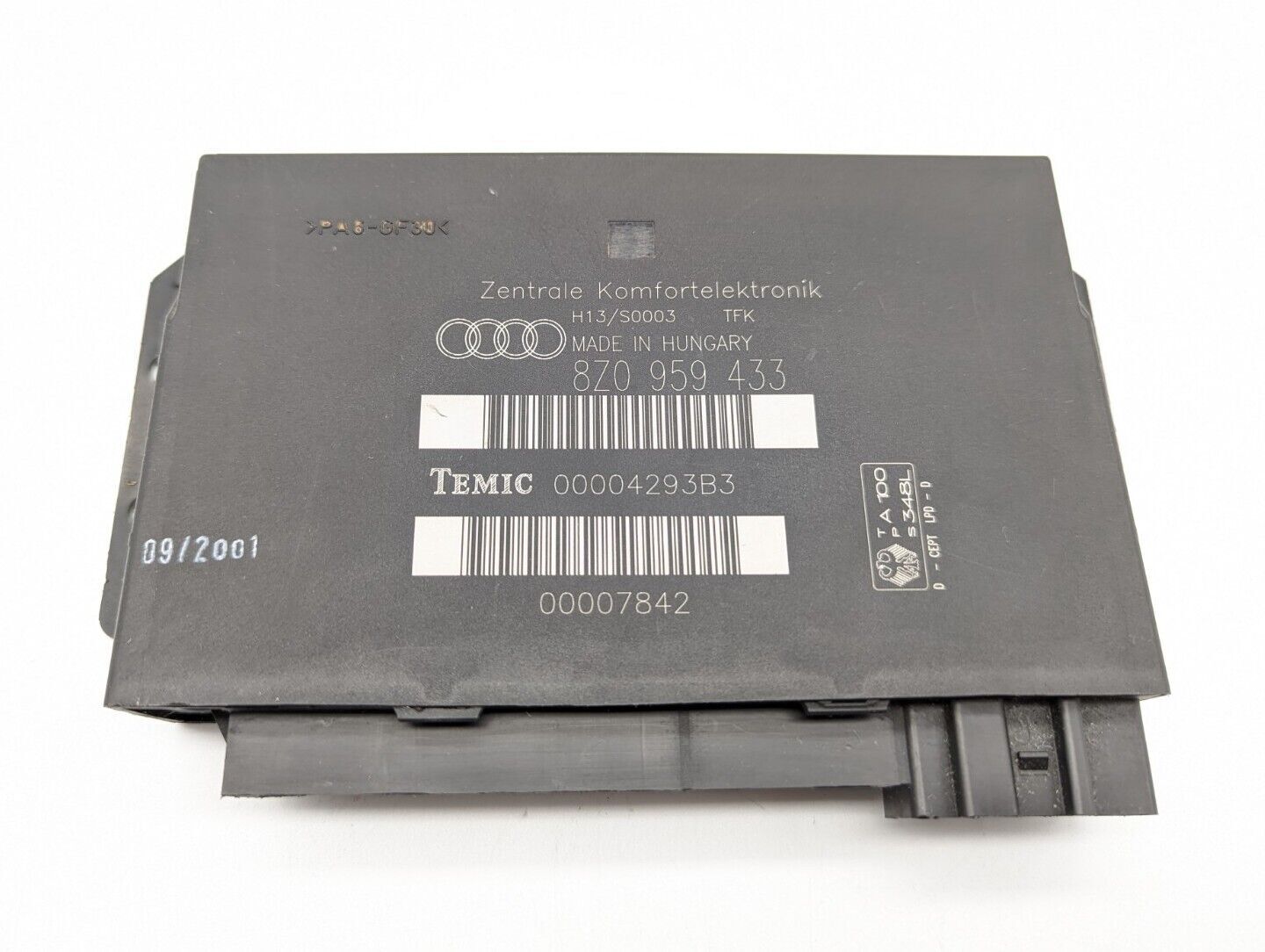Comfort Module Audi A2 8Z0959433 00004293B3