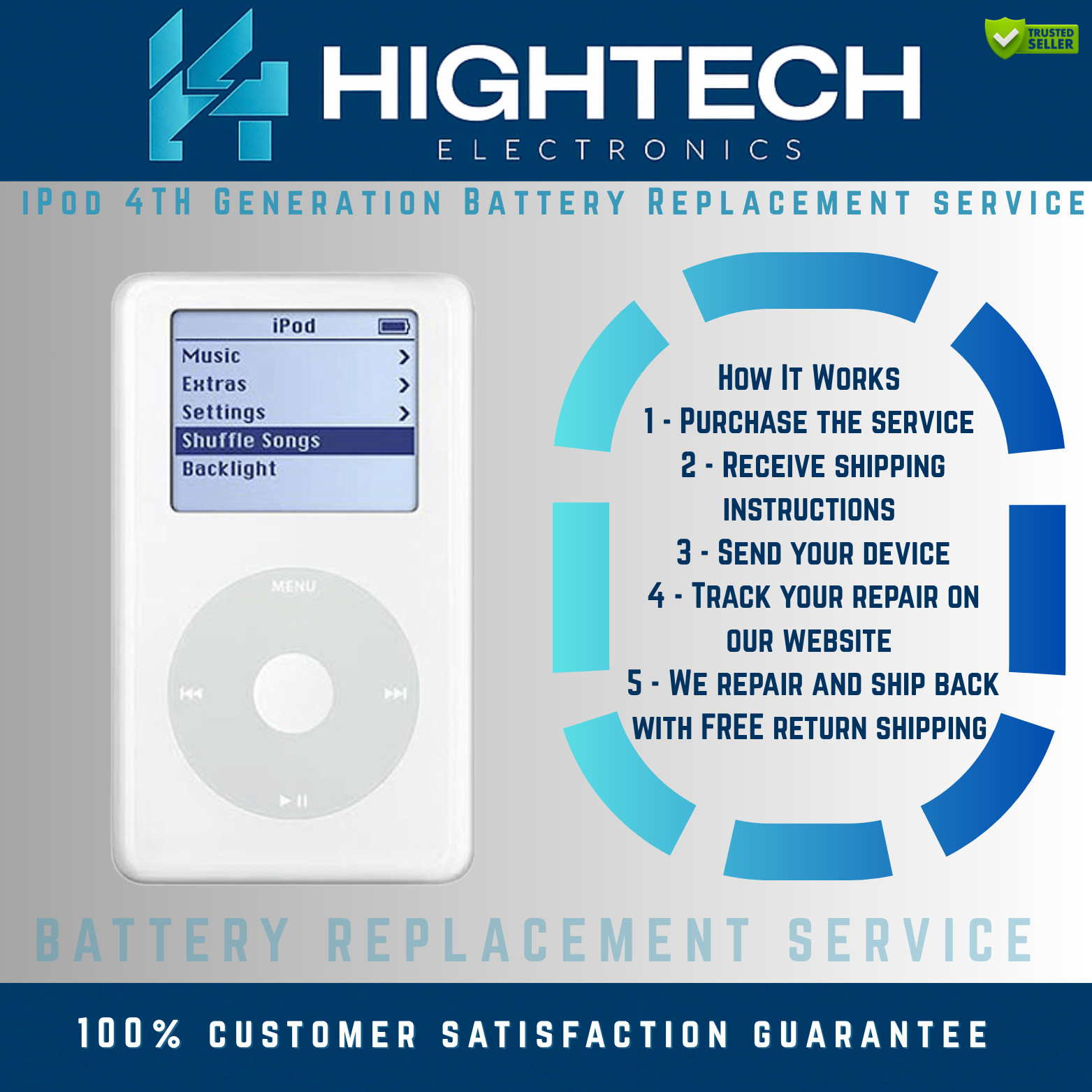 iPod Classic 4 4TH Generation Battery Replacement service Repair