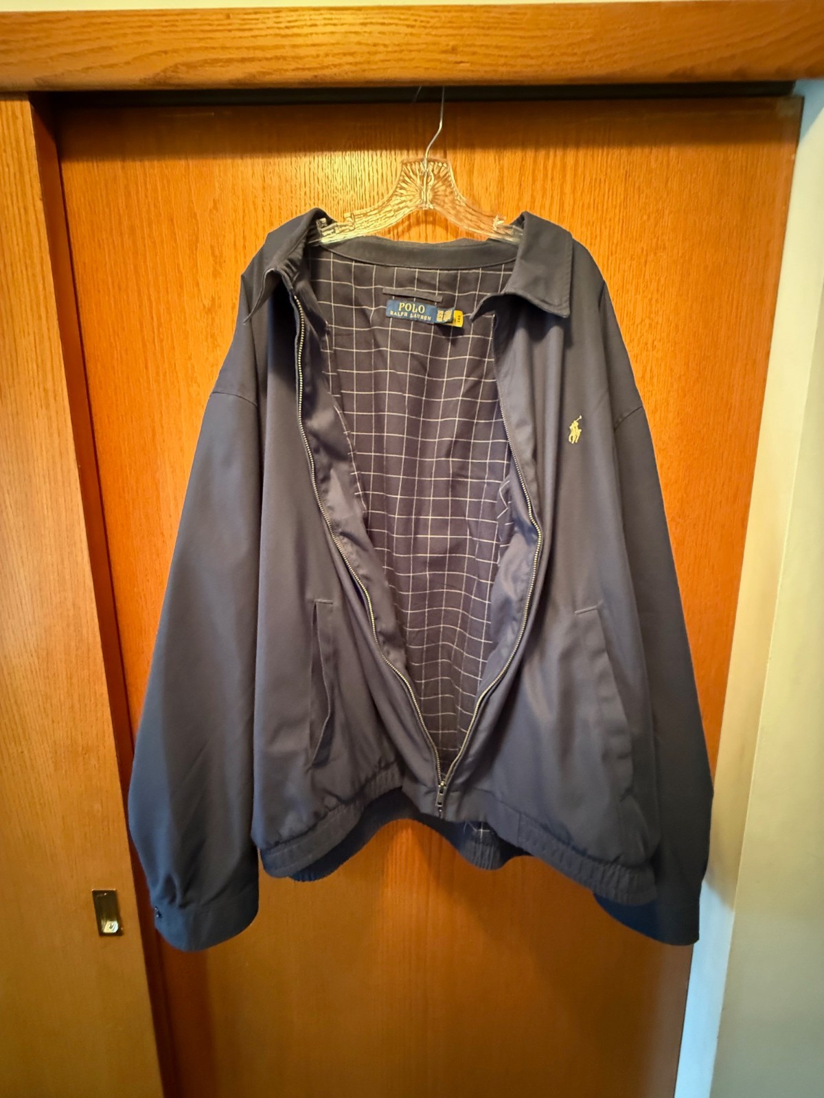Polo Ralph Lauren Men’s Big & Tall Jacket Bi-Swing, Windbreaker 5XB Navy Blue