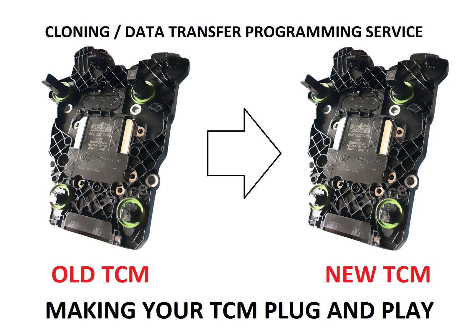 AUDI VW VAG ZF8HP DSG GEARBOX TRANSMISSION TCM TCU CLONING SERVICE