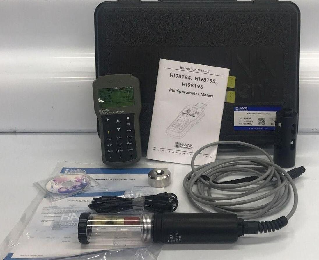 Hanna HI98196 Multiparameter pH/ORP/DO/Pressure/Temp. Waterproof Meter