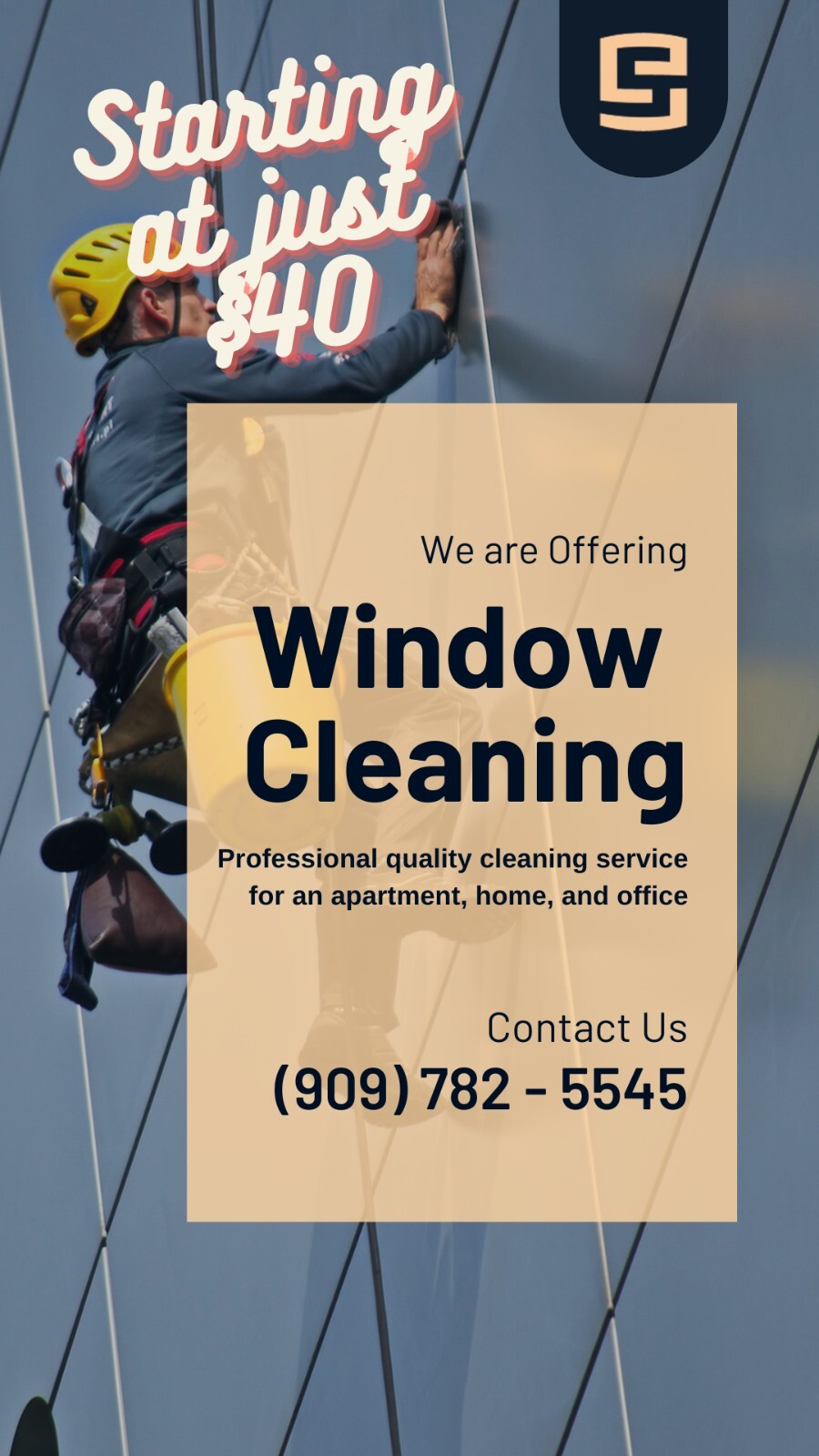 40$ Inside & Out Professional Window Washing (Houses, Office, Workspace, etc)