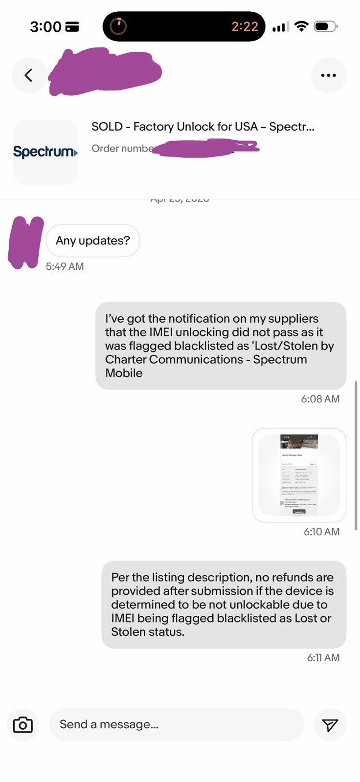 Factory Unlock for USA – C Spire iPhone (Paid Off)
