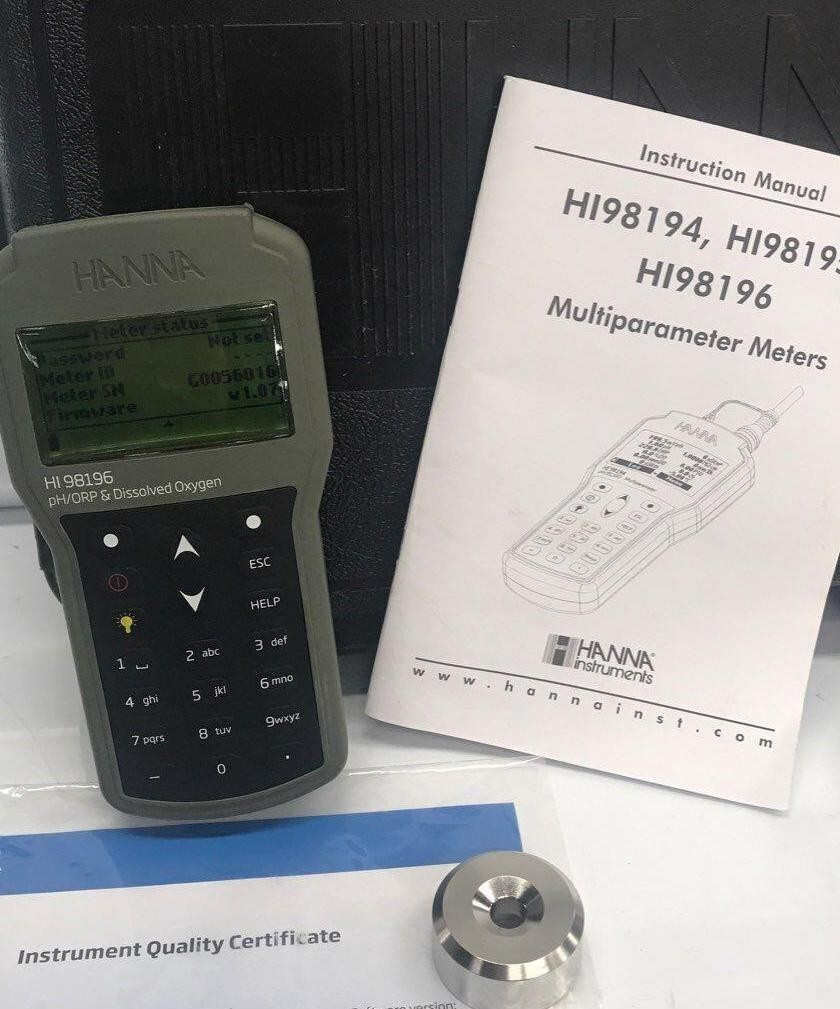 Hanna HI98196 Multiparameter pH/ORP/DO/Pressure/Temp. Waterproof Meter