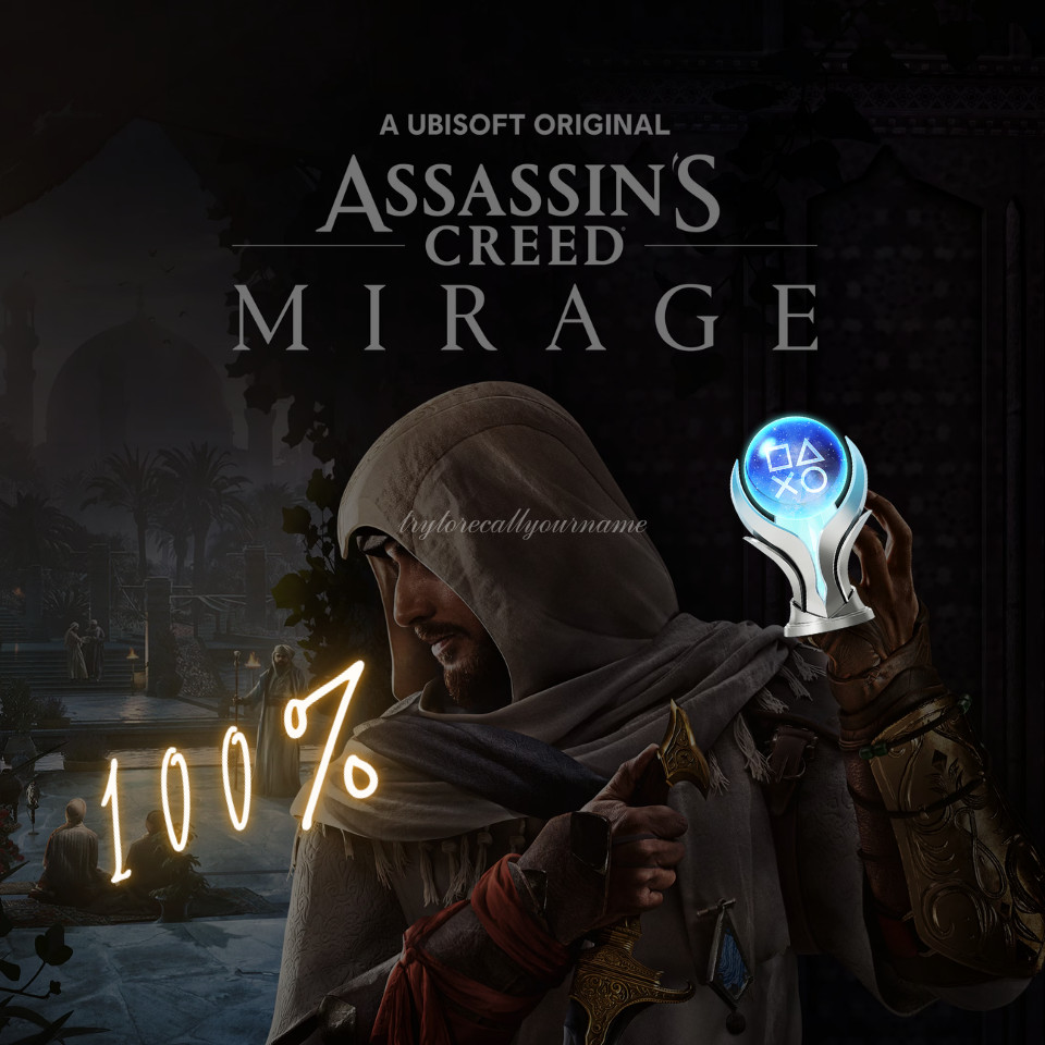 ASSASSIN’S CREED MIRAGE + ALL DLC’S PS4/PS5 Platinum Trophy Service FAST LEGIT