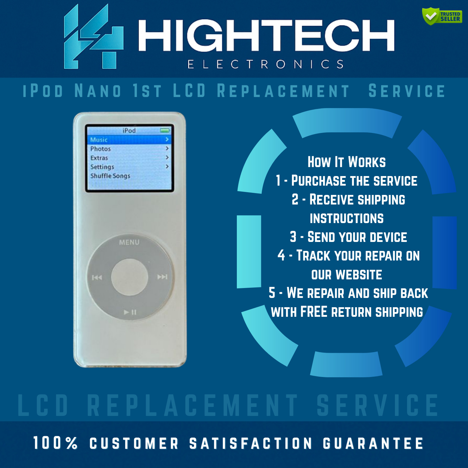 iPod Nano 1st LCD Replacement Service Repair