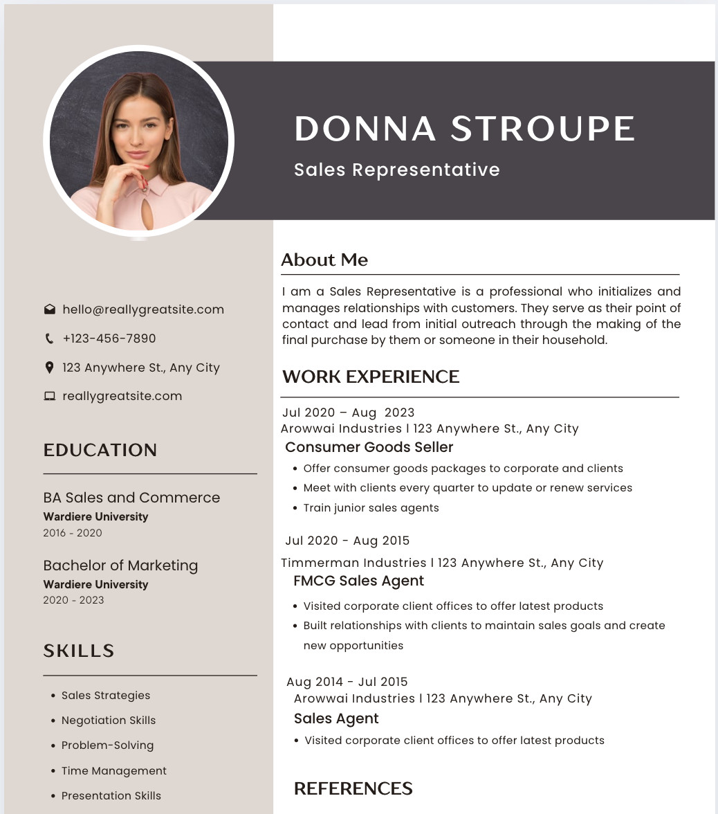 Professional Resume & ATS Friendly Template MS-Word, Google Docs, Canvas