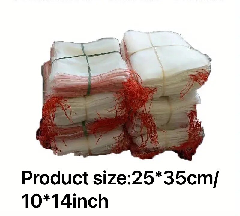 100 nylon fruit and vegetable gardening grow bags with zippers and insect screen