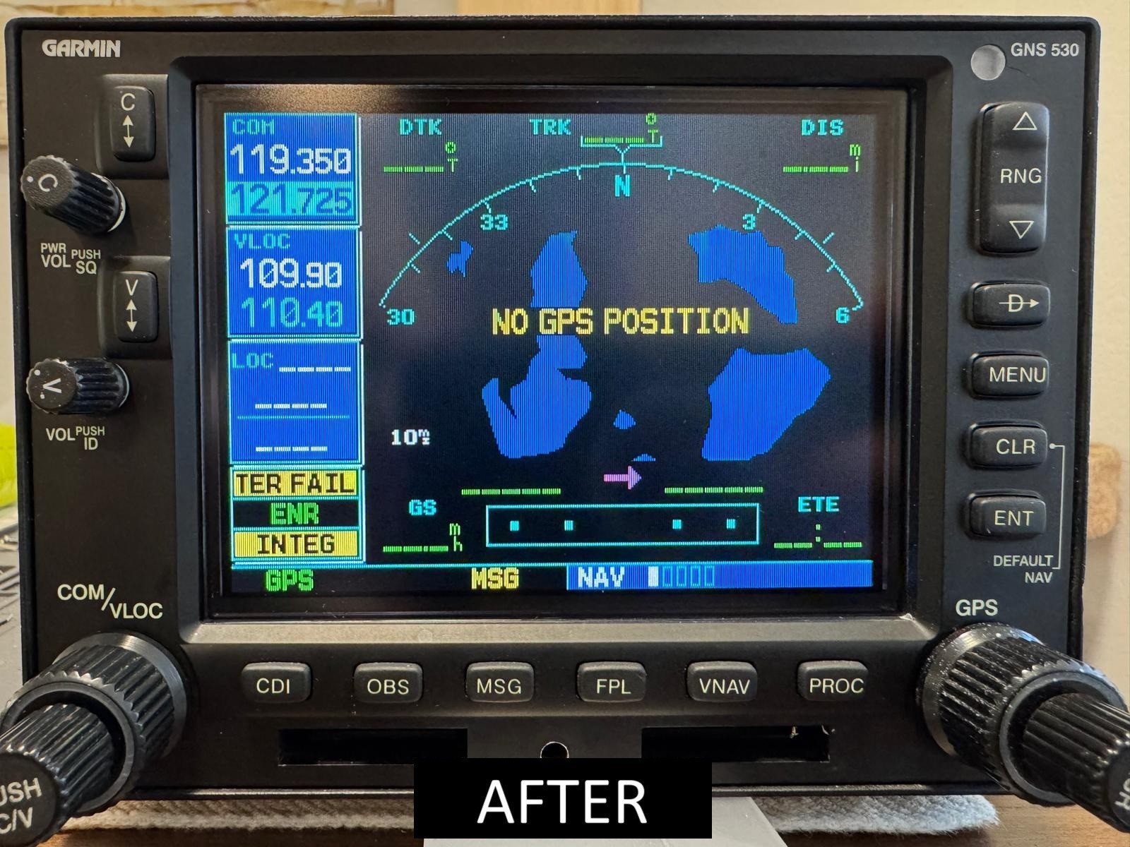Screen Repair Service for Garmin GPS GNS 530 & 530W series